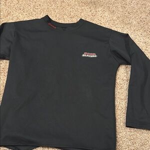 Black Long Sleeve Shirt with Logo